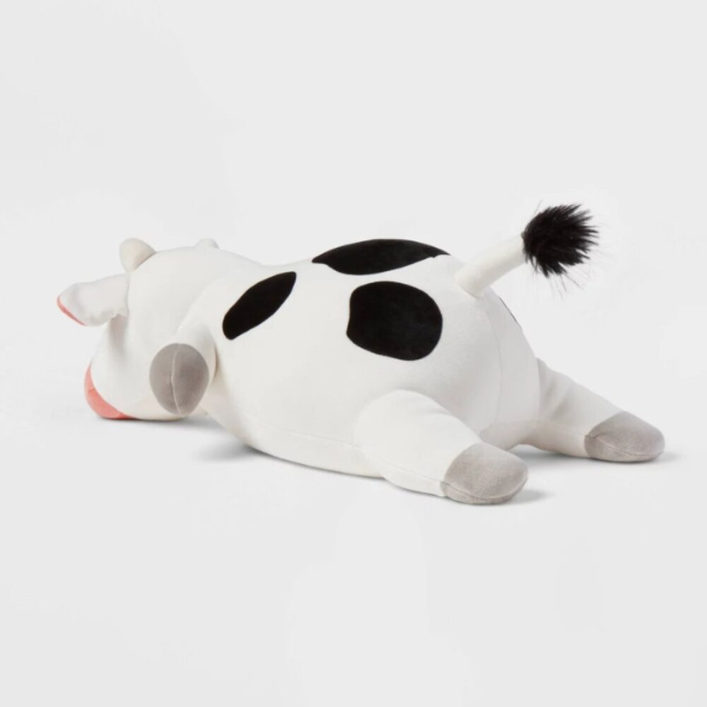 Cow Weighted Plush Kids' Throw Pillow Black/White - Pillowfort - Picture 3 of 5